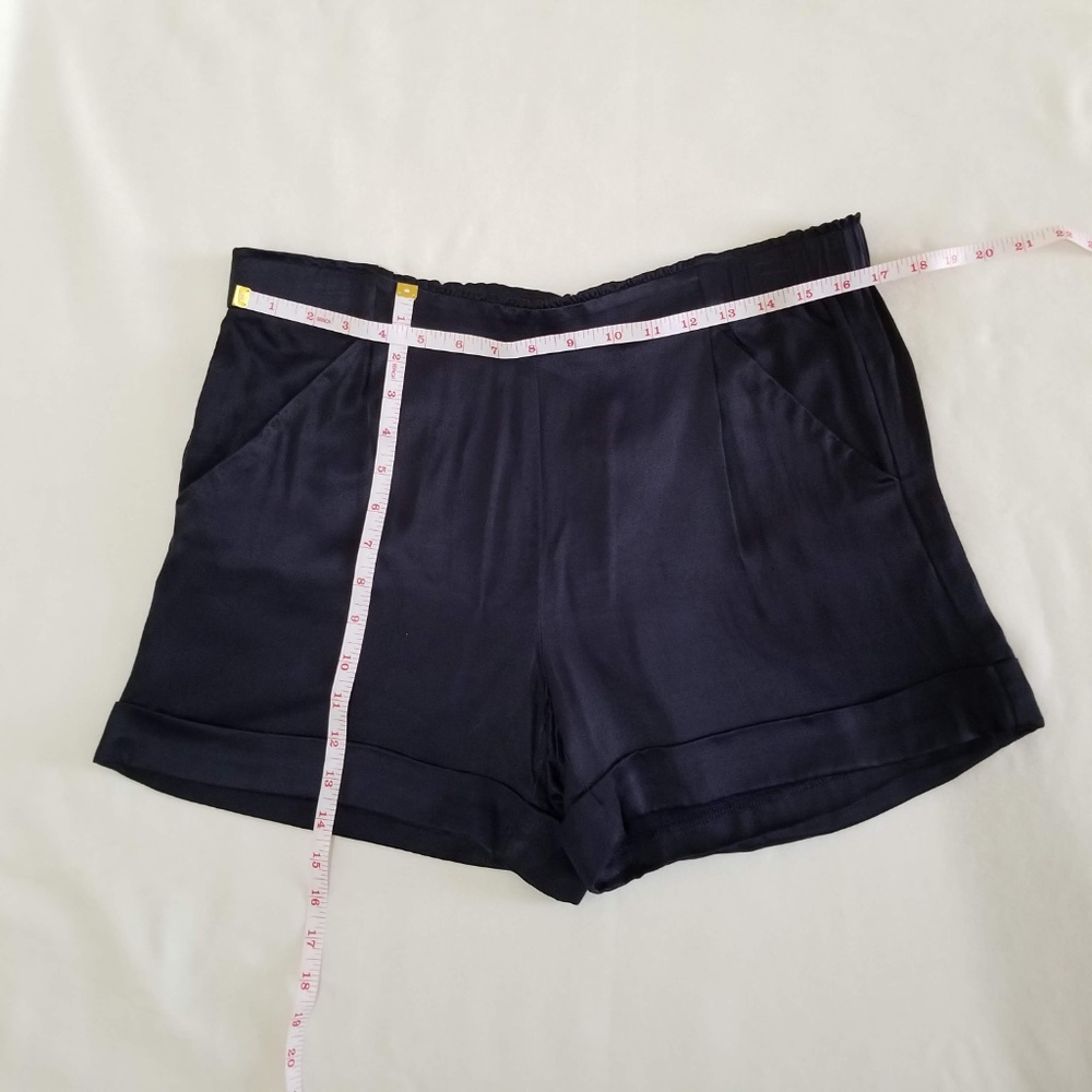 Navy Blue Sateen - Silk Loft Shorts - Picture 4 of 8